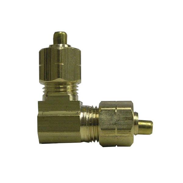 Sioux Chief 1/4 in. Lead-Free Brass 90-Degree Compression x Compression Elbow