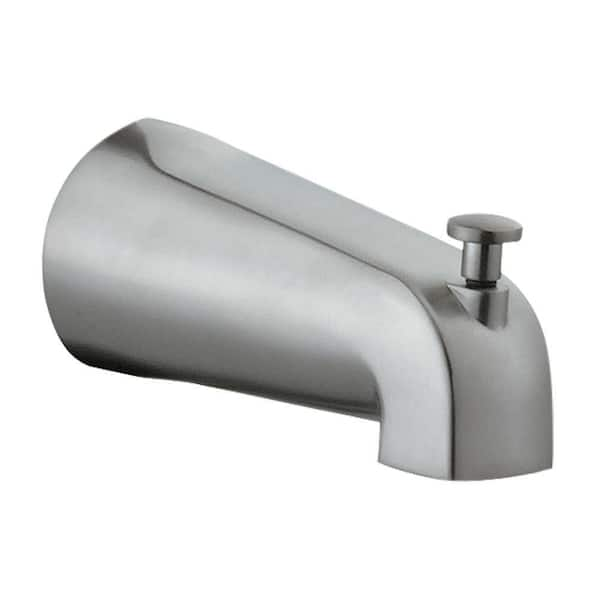 Design House Tub Diverter Spout in Satin Nickel