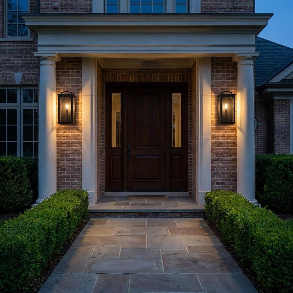 Modesto 8 in. W x 15.375 in. H 1-Light Medium Textured Black Traditional Outdoor Wall Lantern with Clear Glass Panels price history on PriceWatchPro