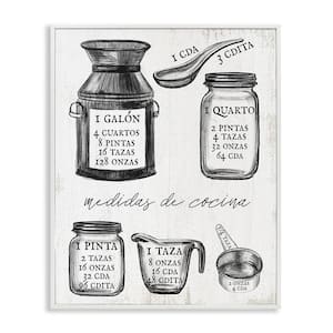 Vintage Kitchen Conversions by Lil' Rue White Framed Typography Giclee Art Print 14 in. x 11 in.