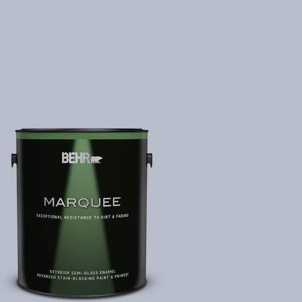 BEHR MARQUEE 1 gal. #610F-4 Silver Service Semi-Gloss Enamel Exterior Paint & Primer