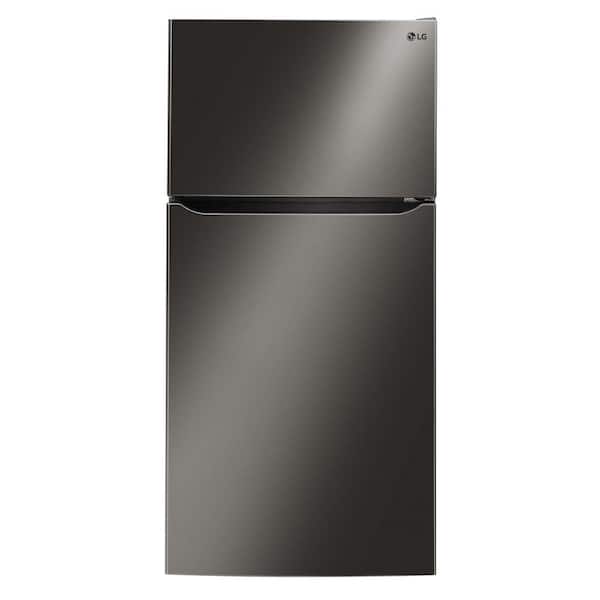 LG Electronics 23.8 cu. ft. Top Freezer Refrigerator in Black Stainless Steel with Reversible Door