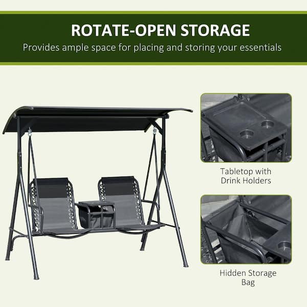 Mainstays 2 seat zero gravity online swing