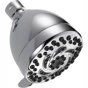 5-Spray Patterns 1.75 GPM 3.5 in. Wall Mount Fixed Shower Head in Chrome