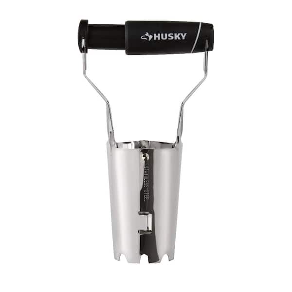 Husky 9 in. Stainless Steel Bulb Planter