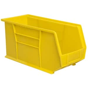 30265 Series, 8 1/4 in. W x 18 in. D x 9 in. H, Yellow Plastic Stackable Storage Bins Hanging Organizer, 6-Pack