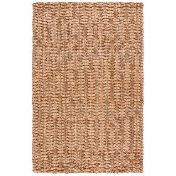Natural Fiber 9 ft. x 12 ft. Natural Geometric Solid Area Rug