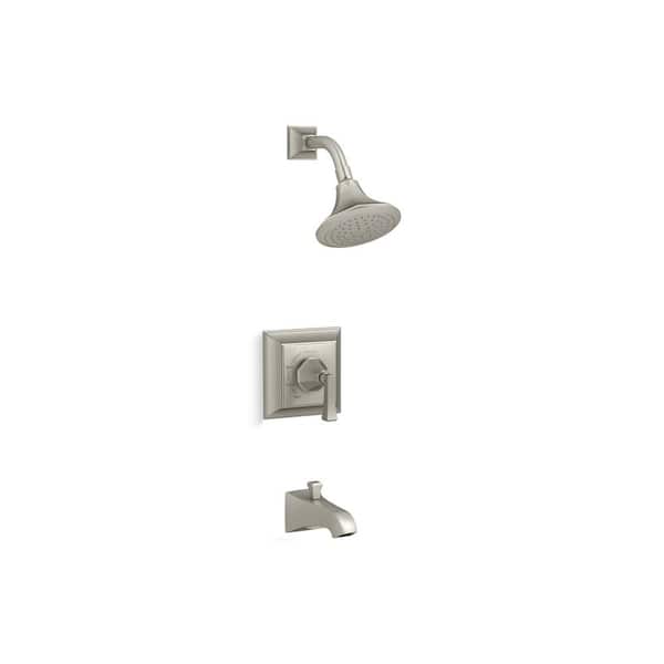 KOHLER Memoirs Stately 1-Handle Tub and Shower Faucet Trim Kit in Vibrant Brushed Nickel (Valve Not Included)