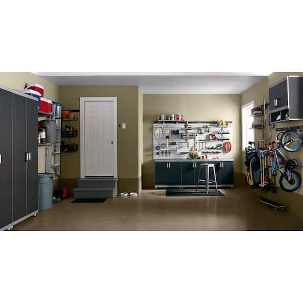 Rubbermaid FastTrack 28 in. H x 29.84 in. W x 12.6 in. D Laminate Garage  Wall Mounted Cabinet in Black FG5M1600CSLRK - The Home Depot