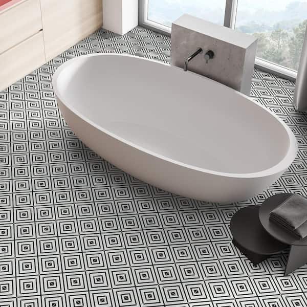 MSI Modena 8 in. x 8 in. Matte Porcelain Encaustic Floor and Wall