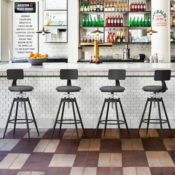 Zenith Bar Stool Black, Kitchen Bar Stools