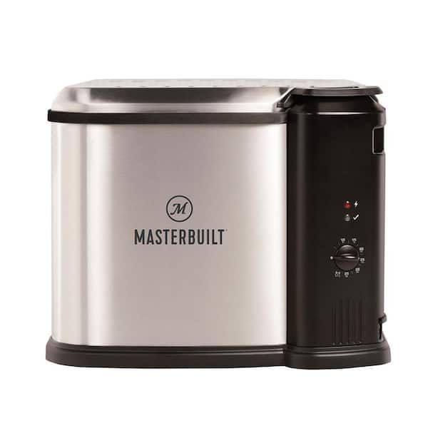 Masterbuilt 8L Silver Countertop 3-in-1 Electric Deep Fryer Boiler Steamer Cooker