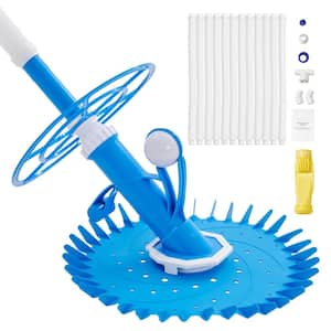 Automatic Suction Pool Cleaner, Low Noise Pool Vacuum Cleaner with Extra Diaphragm, 10 x 32 in. Hoses and 36-Fin Disc