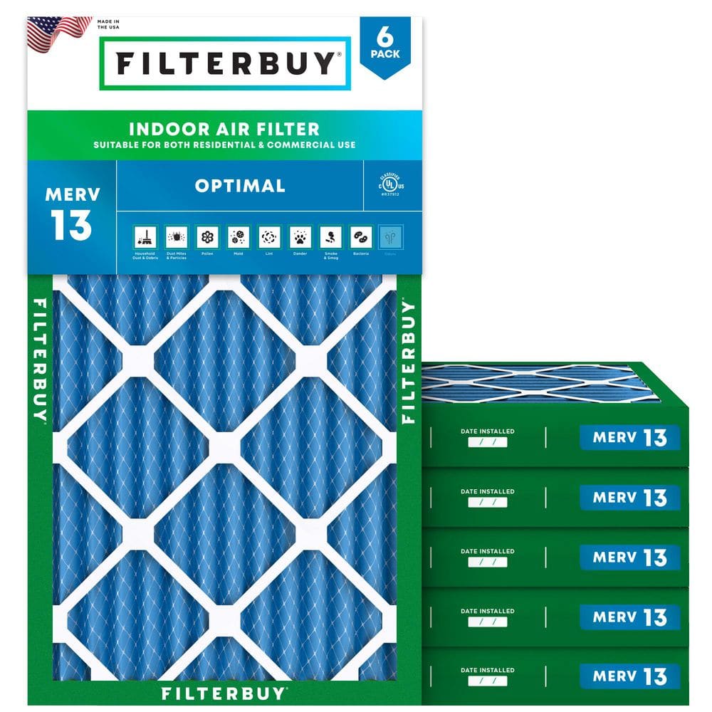14 in. x 27 in. x 2 in. MERV 13 (FPR 10) Health Defense Pleated HVAC AC Furnace Air Filters Replacement (6-Pack) price history on PriceWatchPro