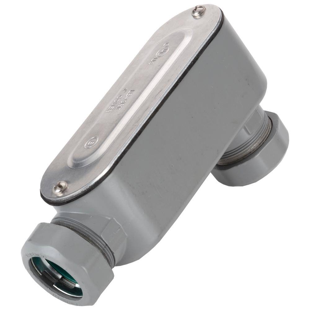 BRIDGEPORT 1 in. MightySeal Raintight EMT Aluminum Conduit Body, Type