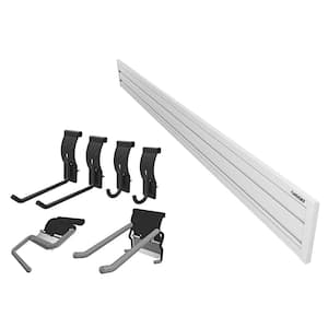 8 in. x 55 in. Slat Wall Panel Starter Kit (8-pieces)
