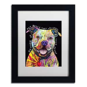 Beware of Pit Bulls by Dean Russo Animal Wall Art 18 in. x 22 in.