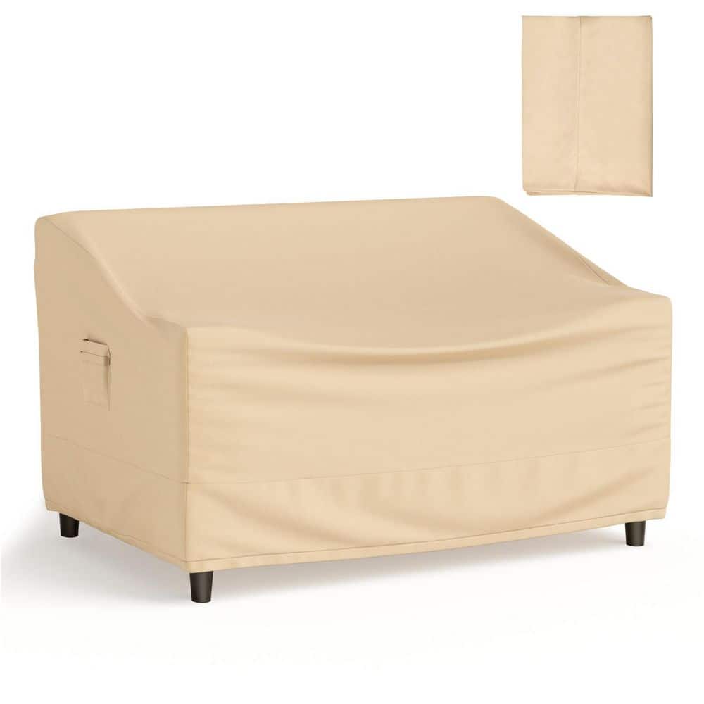 2-Seater Patio Waterproof Sofa Cover Polyester Sofa Cover w/Air Vents & Handles price history on PriceWatchPro
