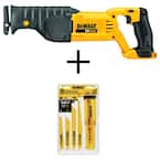 DEWALT 20V MAX Cordless Reciprocating Saw Tool Only and Bi Metal