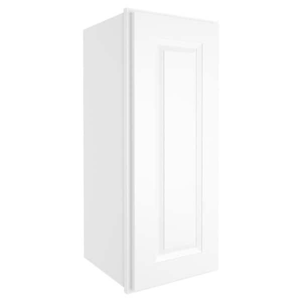 HOMEIBRO 12-in W X 12-in D X 30-in H in Traditional White Plywood Ready to Assemble Wall Kitchen Cabinet