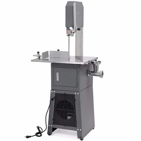 XtremepowerUS Meat Cutting Band Meatsaw Saw with Built-in Grinder and 3/4 HP Motor