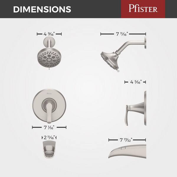 Pfister Jaida Duscharmatur – Mit Restore-Technik & Massage-Sprühfunktion