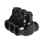 14-2 AWG Multi Tap Connector Insulated 3 Ports, Black Bagged