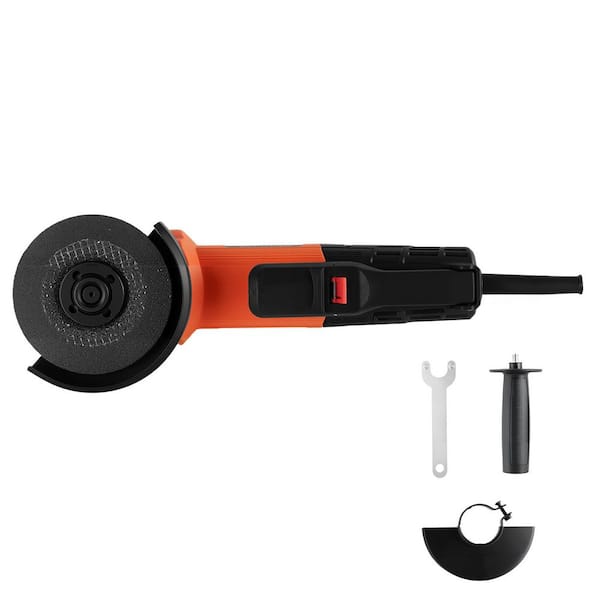 4-1/2in Electric Angle Grinder, 8A 12000RPM Corded Tool w/230° Adjustable Dust Guard for Grinding, Cutting, Rust Removal