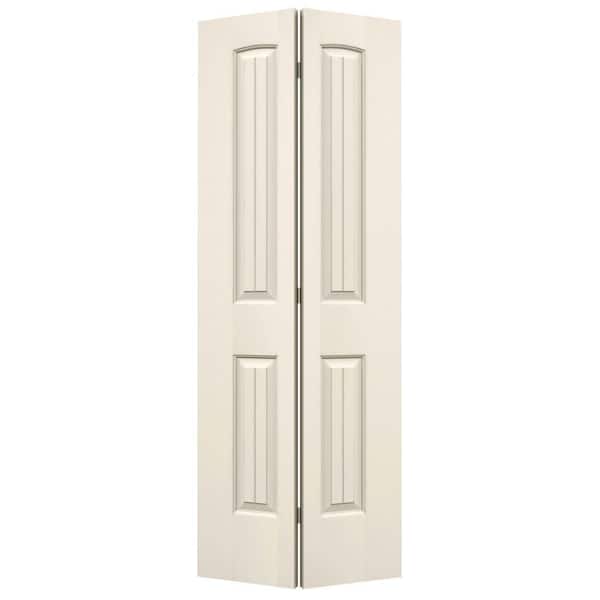 JELD-WEN 30 in. x 80 in. Santa Fe Primed Smooth Molded Composite Closet Bi-fold Door