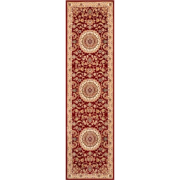 Well Woven Dulcet Mykonos Red 2 ft. 7 in. x 9 ft. 10 in. Traditional Oriental and Persian Runner Rug