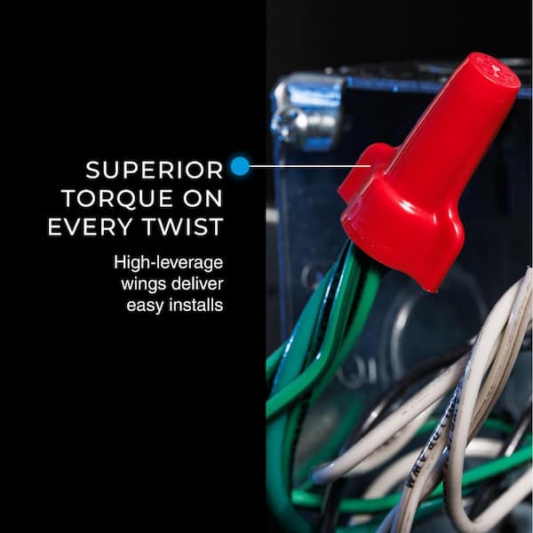 Yuriページ IDEAL Wing-Nut Wire Connector, 452 Red, Bag of 500 30-652