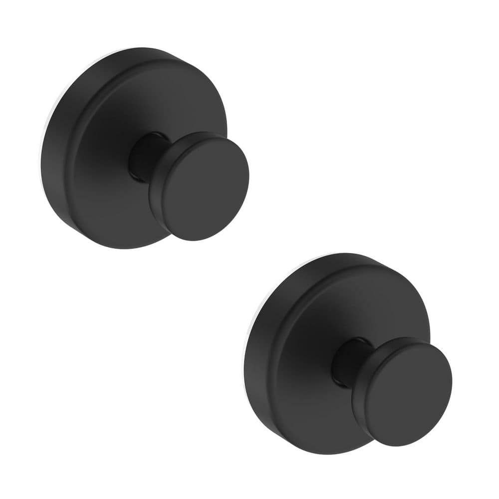 Suction Cup Hook Bathroom Towel Hook in Black for Glass Mirror Tile Stainless Steel Surfaces 2 Pack price history on PriceWatchPro