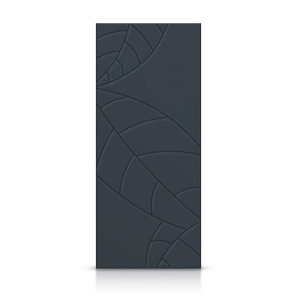CALHOME 24 in. x 80 in. Hollow Core Charcoal Gray Stained Composite MDF Interior Door Slab
