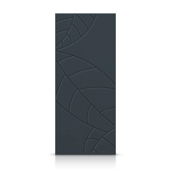 CALHOME 30 in. x 96 in. Hollow Core Charcoal Gray Stained Composite MDF Interior Door Slab