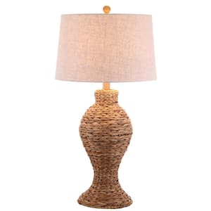 Elicia 31 in. Natural Seagrass Weave Table Lamp
