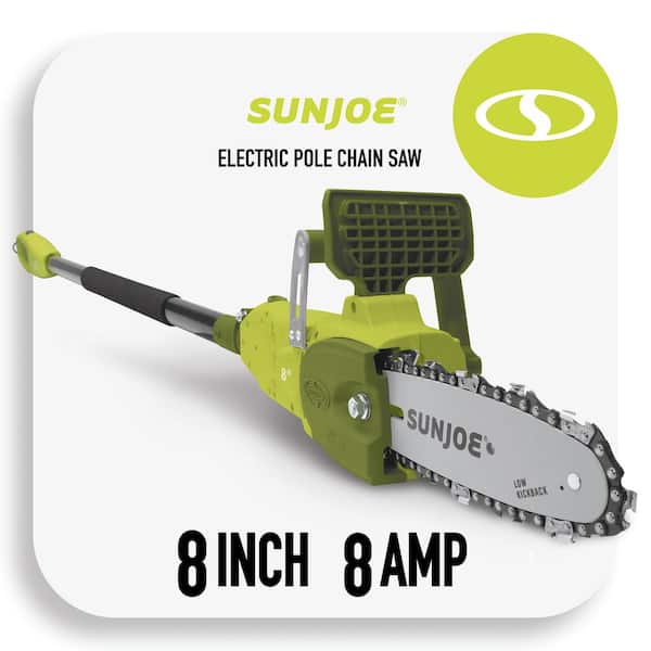 Sun Joe 2-in-1 8 in. 8 amp Electric Convertible Pole Chain Saw