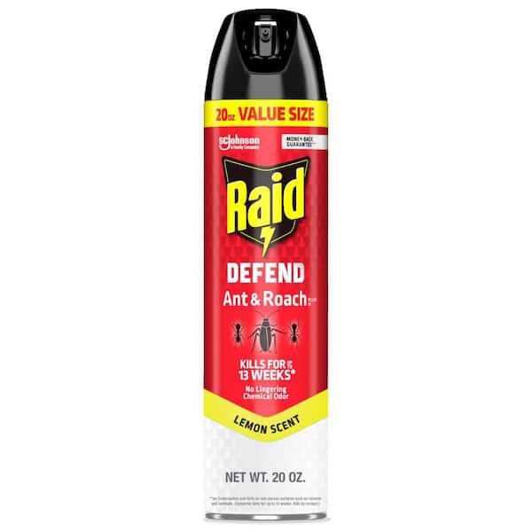Defend Ant and Roach Insect Killer, Indoor Insecticide, Residual Killing Power, Lemon Scent, 20 oz.