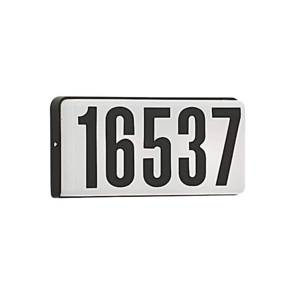 Designers Fountain Black 2-Light Outdoor Address Light with 3-Watt Wedge Bulbs Included