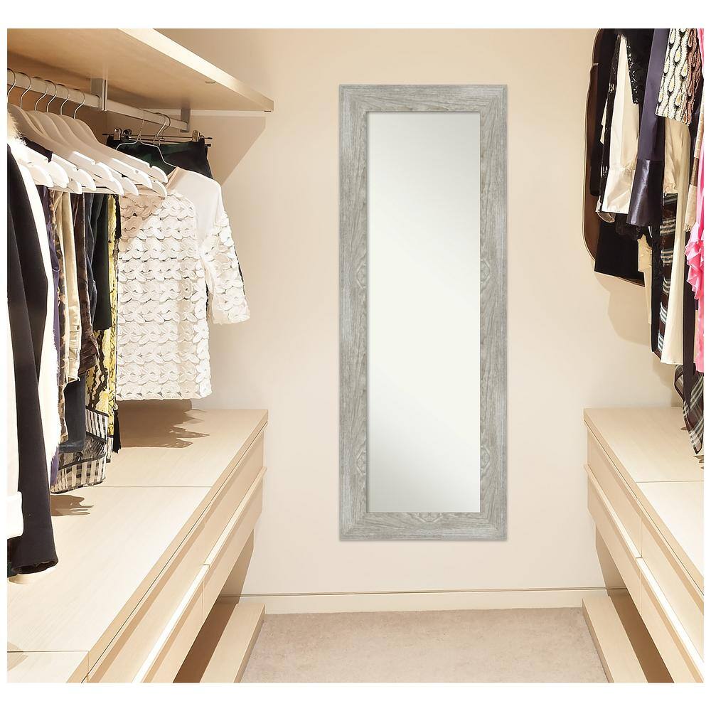 Dove Greywash Full Length Rectangular Wood Mirror