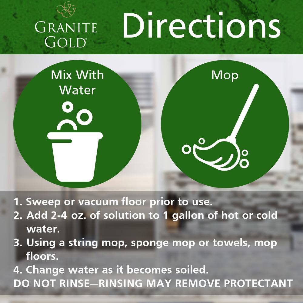 Granite Gold Citrus Scented Concentrated Stone and Tile Floor Cleaner