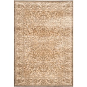Paradise Mouse/Silver 8 ft. x 11 ft. Border Area Rug