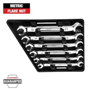 Double End Metric Flare Nut Wrench Set (6-Piece)