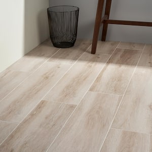 Briarwood Sepia 9.84 in. x 39.4 in. Matte Porcelain Floor and Wall Tile (16.14 sq. ft./Case)