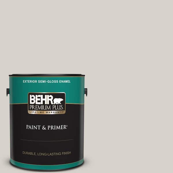 BEHR PREMIUM PLUS 1 gal. #T16-19 Bowstring Semi-Gloss Enamel Exterior Paint & Primer