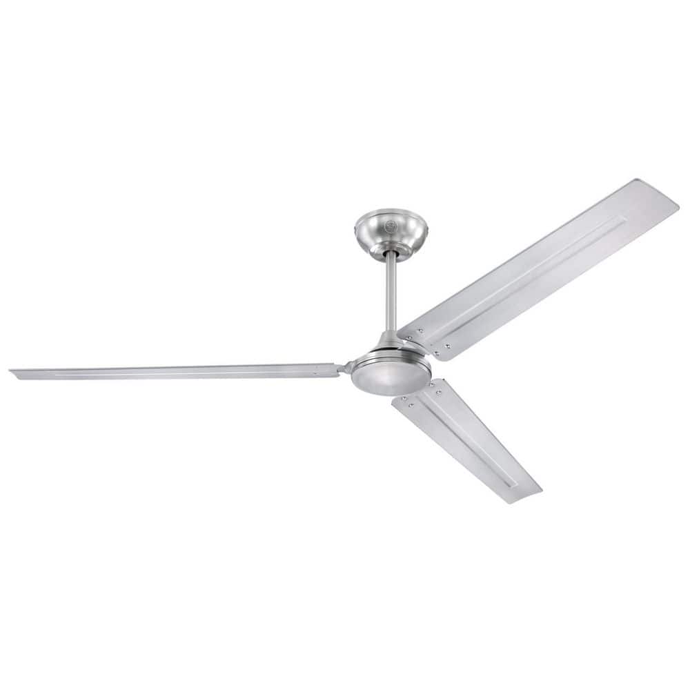 Jax Industrial-Style 72-Inch 3-Blade Brushed Nickel Indoor Ceiling Fan, DC Motor, Remote Control price history on PriceWatchPro