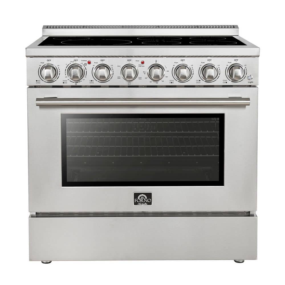 Paolo 36 in. 6-Element Freestanding Electric Range in Stainless Steel, 5.44 cu. ft. price history on PriceWatchPro