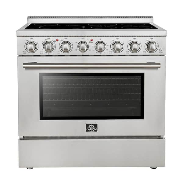 Paolo 36 in. 6-Element Freestanding Electric Range in Stainless Steel, 5.44 cu. ft.