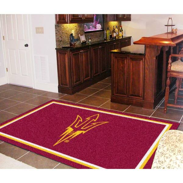 FANMATS Minnesota-Duluth Bulldogs Red 3 ft. x 5 ft. Plush Area Rug