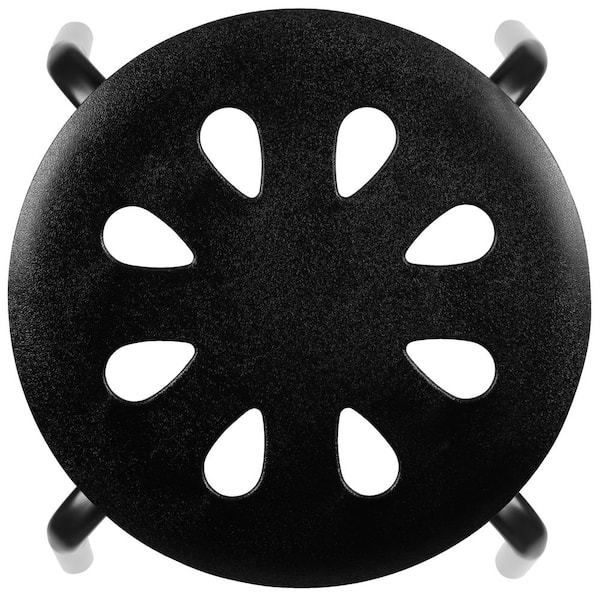 Carnegy Avenue 7.5 in. Height Black Plastic Nesting Stack Stools