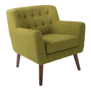 Mill Lane 28.6 in. Width Big and Tall Green Upholstery Guest Office Chair